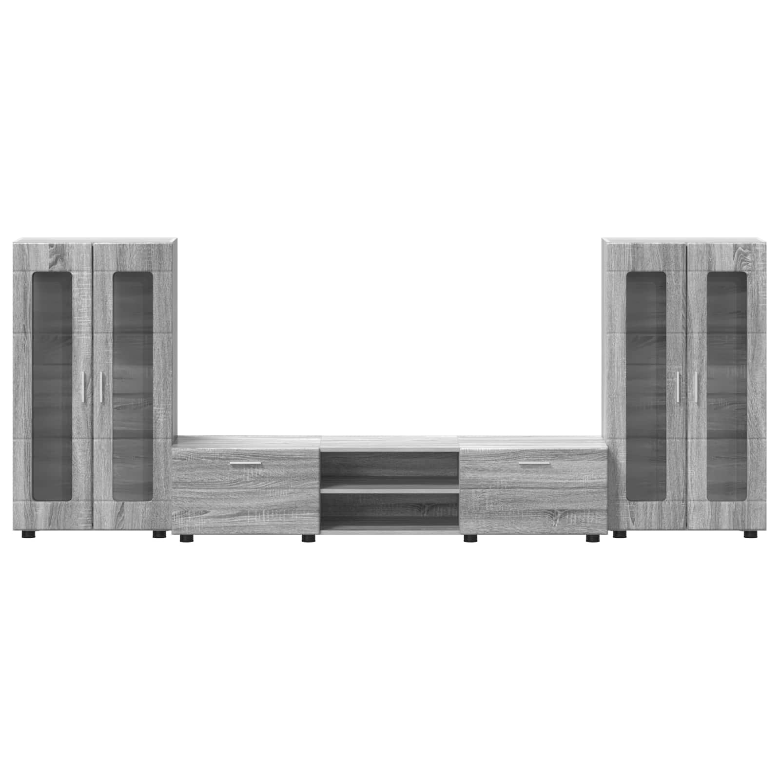 Tv-meubelset met lade FLORIN 3 pcs Grijs Sonoma Bewerkt hout – afbeelding 9