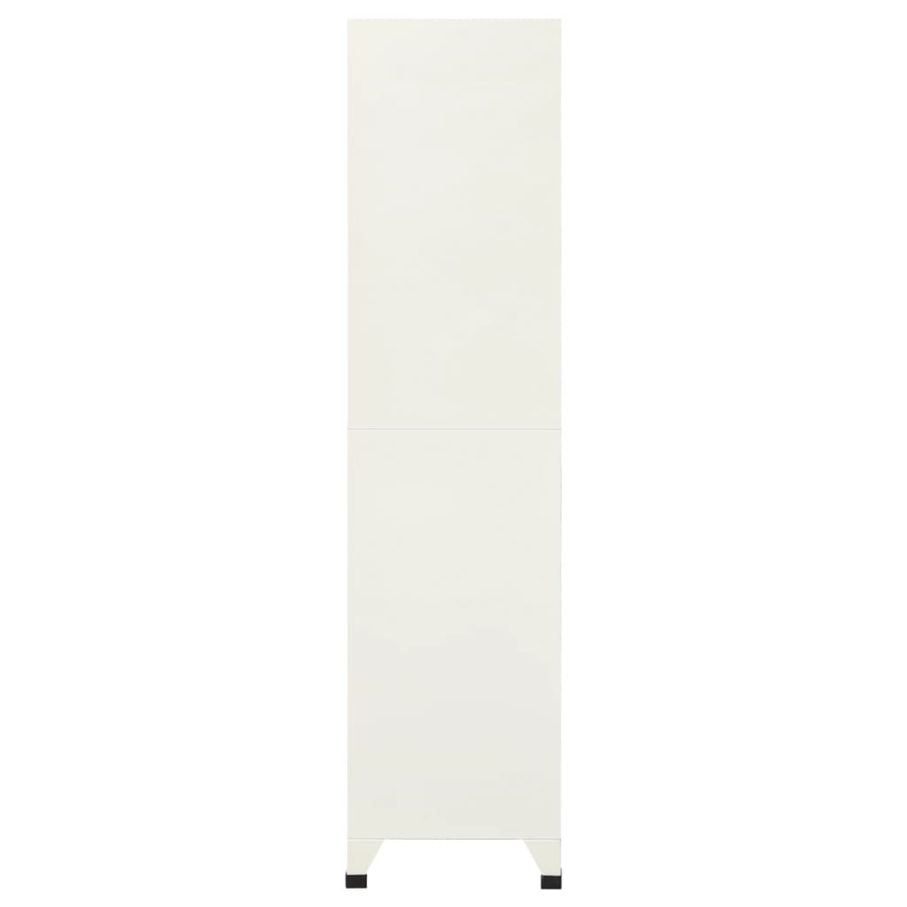 Lockerkast 90x45x180 cm staal grijs en blauw – afbeelding 3