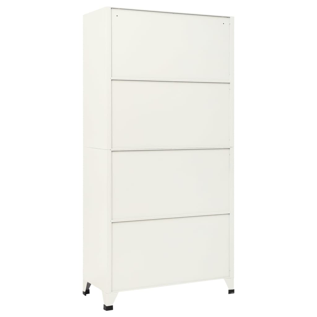 Lockerkast 90x45x180 cm staal grijs en blauw – afbeelding 4