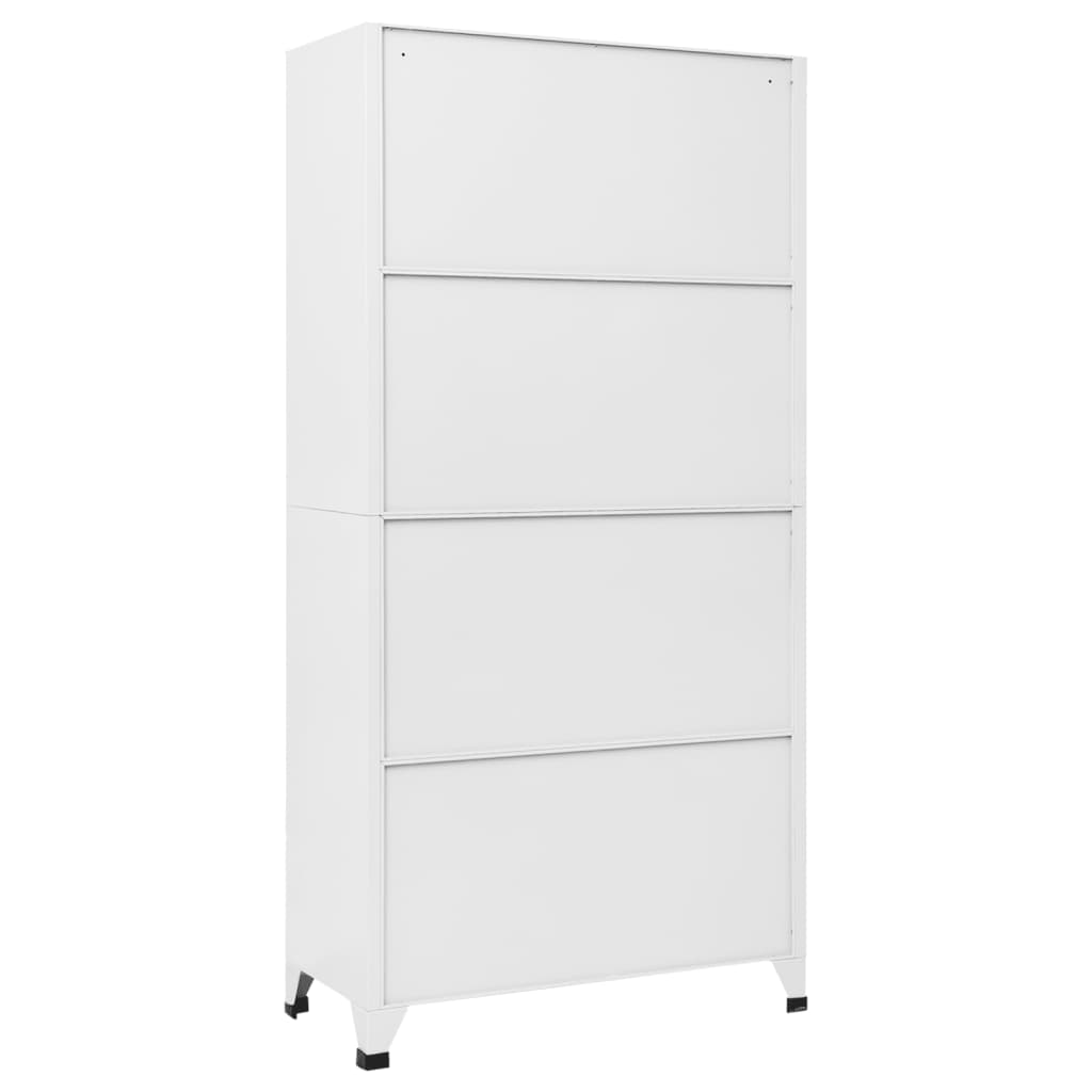 Lockerkast 90x45x180 cm staal lichtgrijs en donkergrijs – afbeelding 4