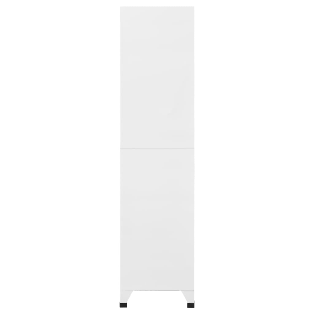 Lockerkast 90x45x180 cm staal lichtgrijs en donkergrijs – afbeelding 4