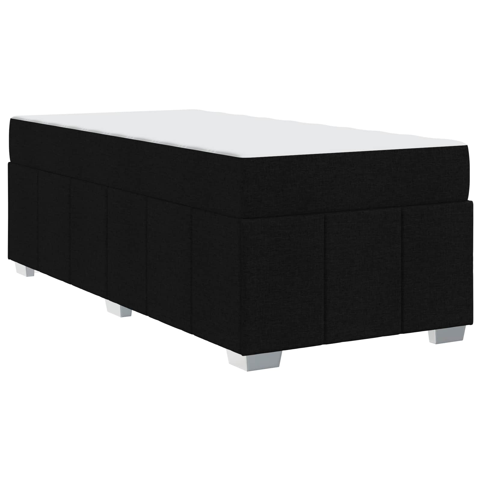 Bedframe met matras Zwart 90 x 200 cm Stof – afbeelding 8