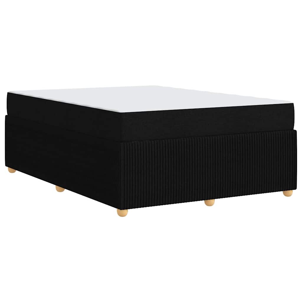 Bedframe met matras Zwart 140 x 200 cm Stof – afbeelding 7