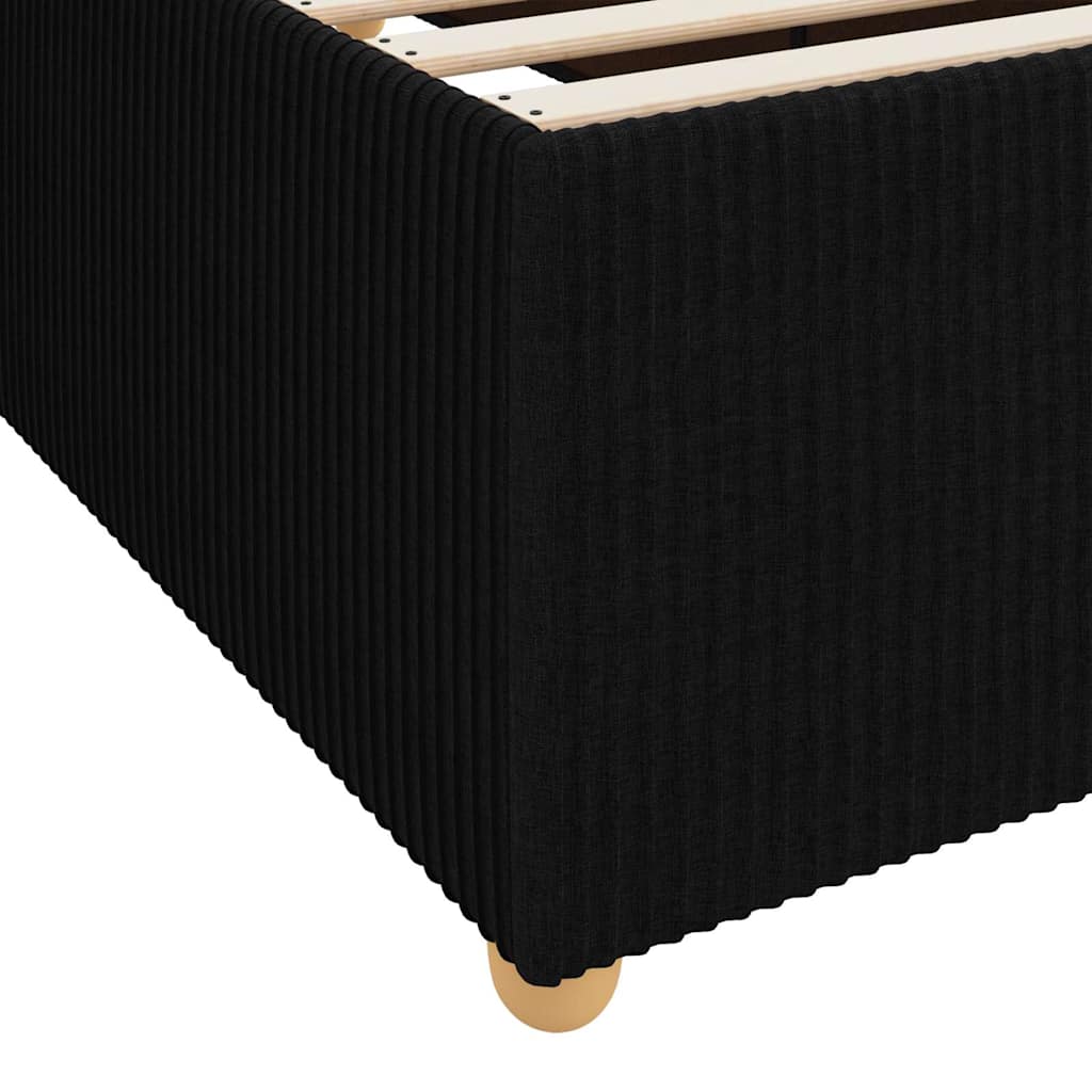 Bedframe met matras Zwart 140 x 200 cm Stof – afbeelding 8