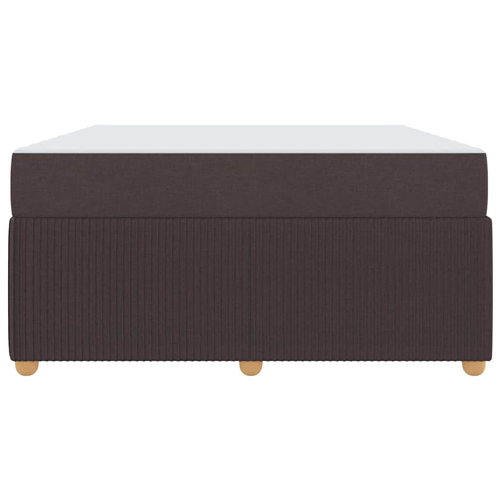 Bedframe met matras Donkerbruin 160 x 200 cm Stof – afbeelding 5