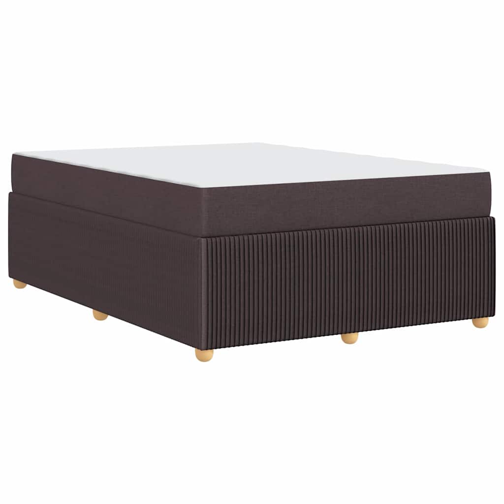 Bedframe met matras Donkerbruin 160 x 200 cm Stof – afbeelding 7
