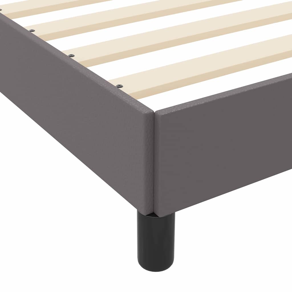 Bedframe met matras Grijs 80 x 200 cm Stof – afbeelding 10