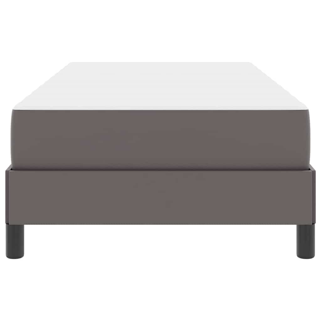 Bedframe met matras Grijs 80 x 200 cm Stof – afbeelding 7