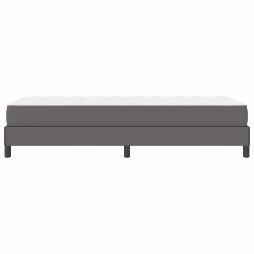 Bedframe met matras Grijs 80 x 200 cm Stof – afbeelding 8