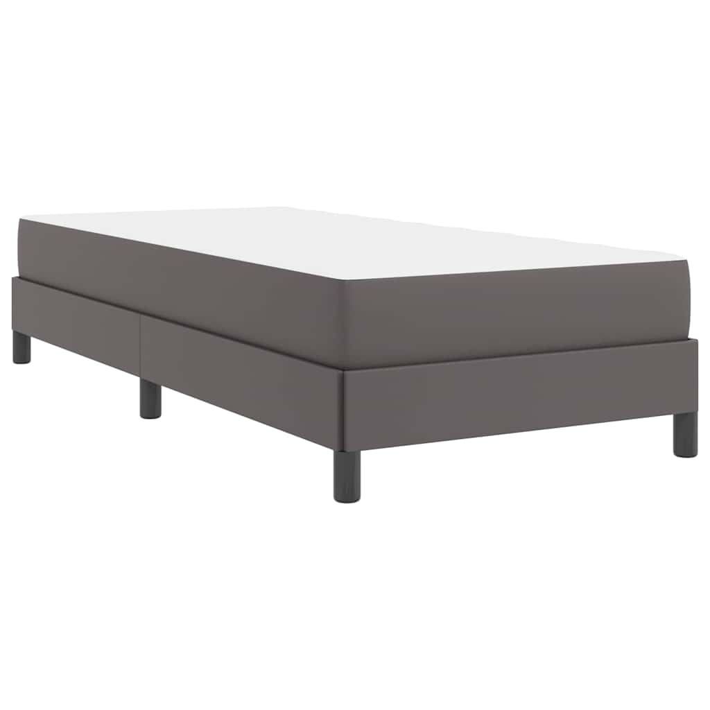 Bedframe met matras Grijs 80 x 200 cm Stof – afbeelding 9