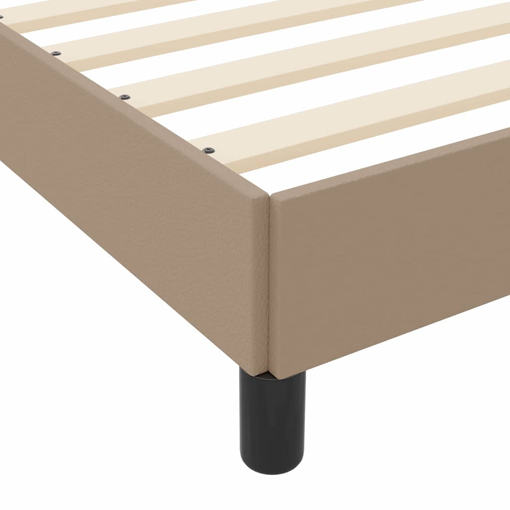 Bedframe met matras Cappuccino 100 x 200 cm Stof – afbeelding 10