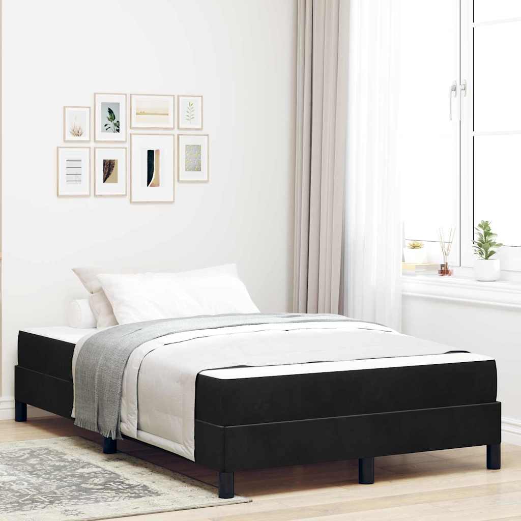 Boxspringbed met matras Zwart 120 x 200 cm Stof – afbeelding 1