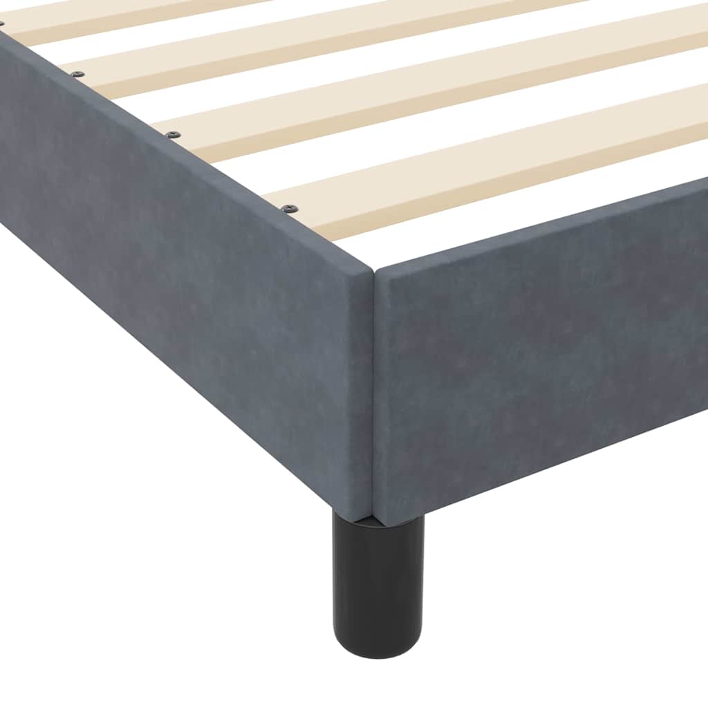 Boxspringbed met matras Donkergrijs 120 x 210 cm Stof – afbeelding 7