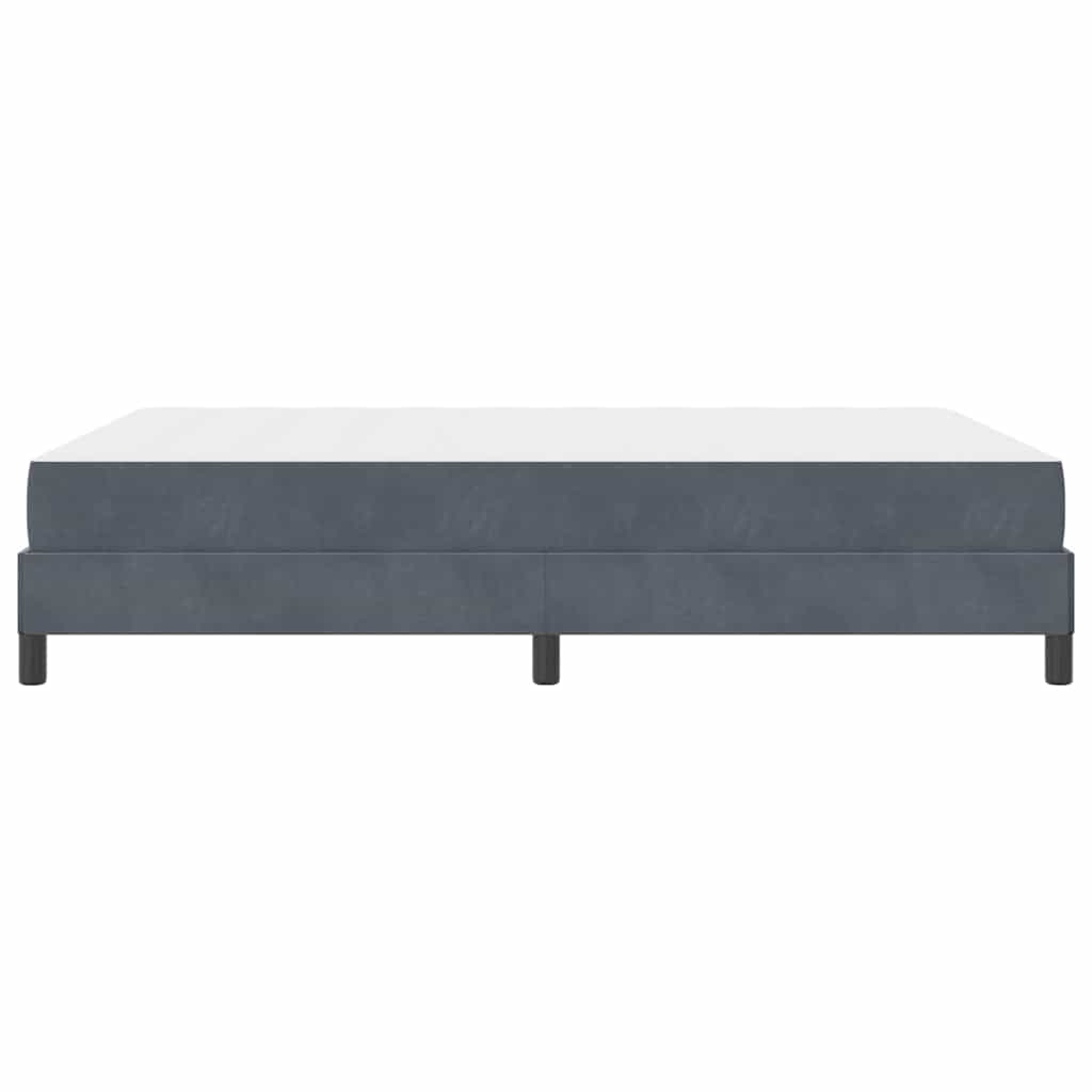 Boxspringbed met matras Donkergrijs 140 x 210 cm Stof – afbeelding 6