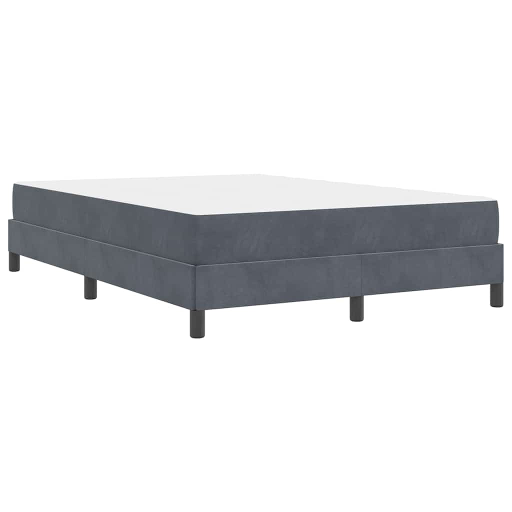 Boxspringbed met matras Donkergrijs 140 x 210 cm Stof – afbeelding 7