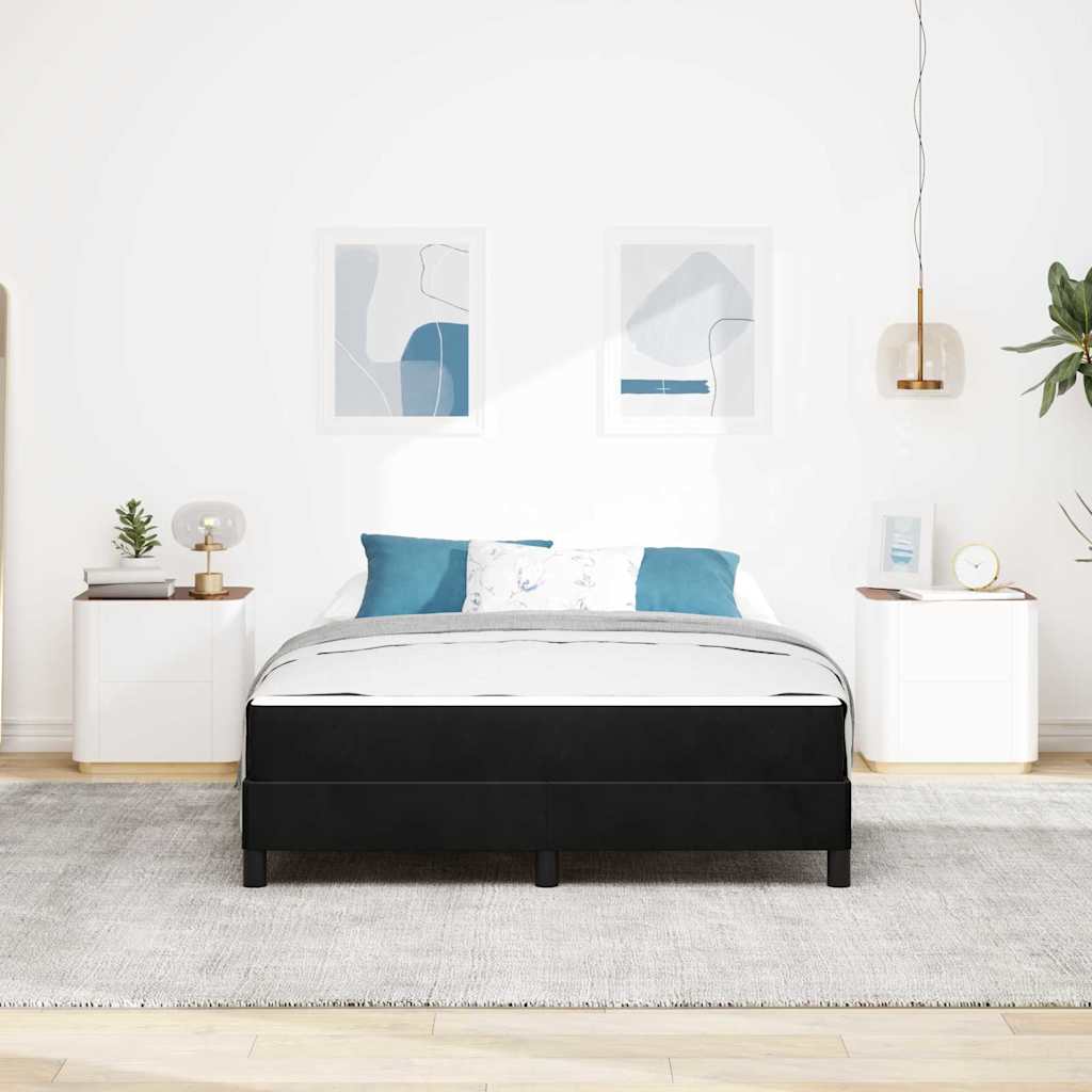 Boxspringbed met matras Zwart 140 x 210 cm Stof – afbeelding 3
