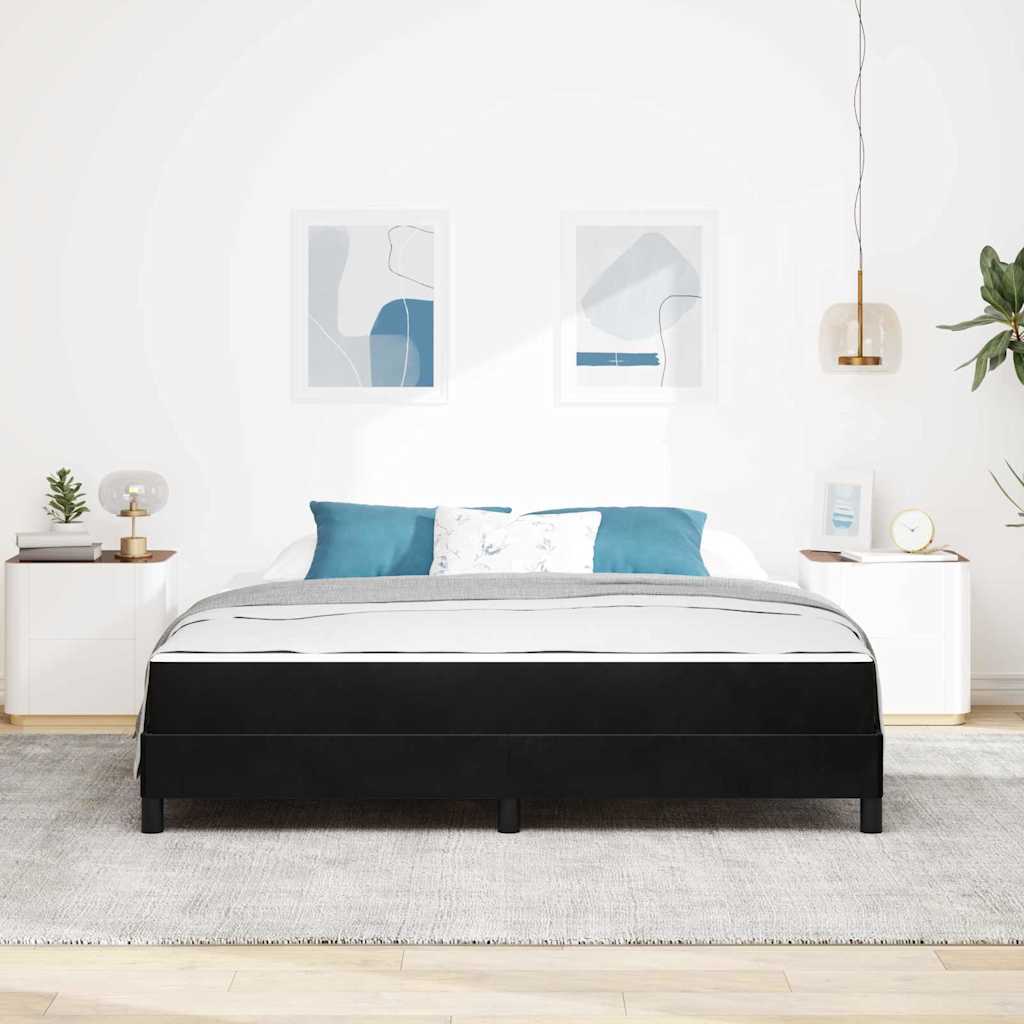 Boxspringbed met matras Zwart 180 x 210 cm Stof – afbeelding 3