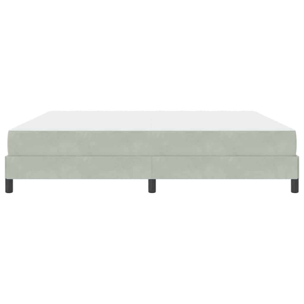 Boxspringbed met matras Lichtgrijs 200 x 210 cm Stof – afbeelding 6