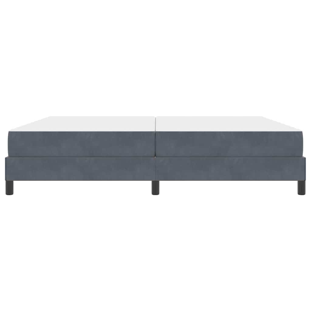 Boxspringbed met matras Donkergrijs 200 x 210 cm Stof – afbeelding 5