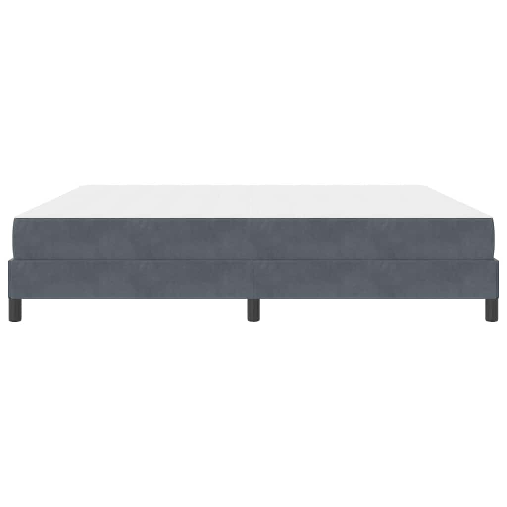Boxspringbed met matras Donkergrijs 200 x 210 cm Stof – afbeelding 6