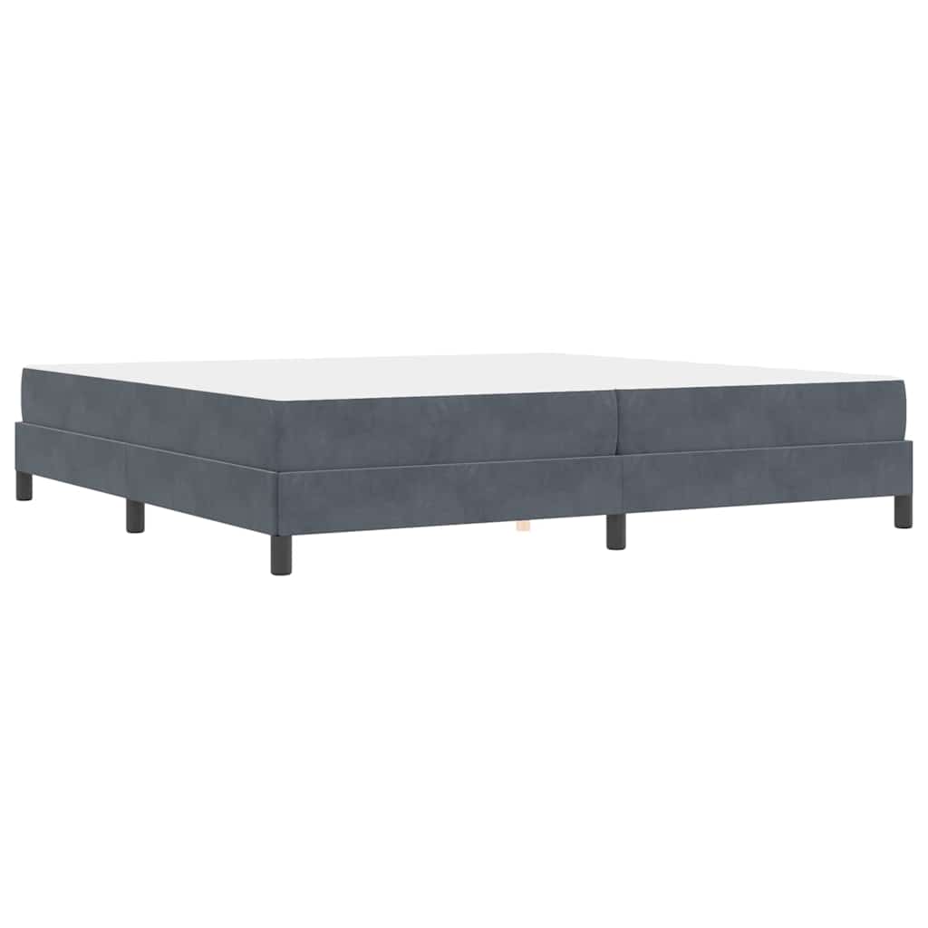 Boxspringbed met matras Donkergrijs 200 x 210 cm Stof – afbeelding 7