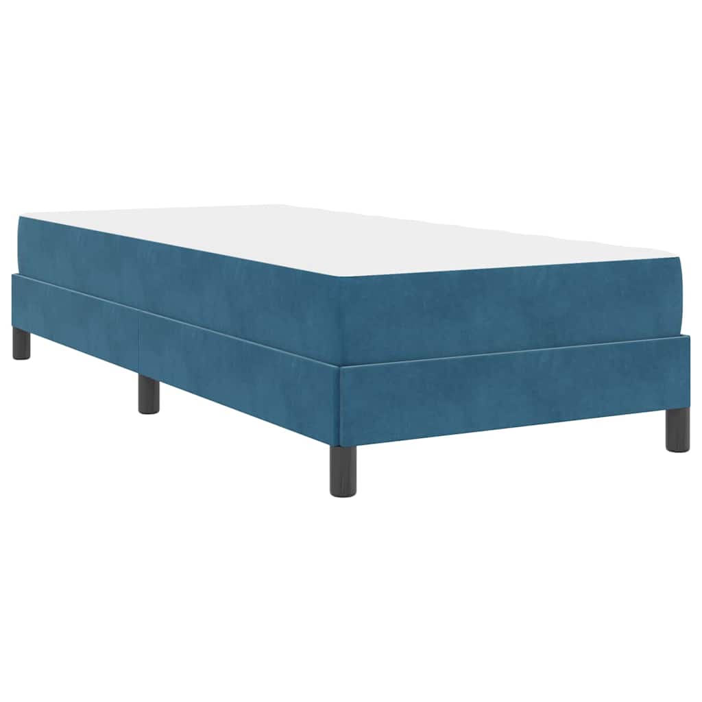 Boxspringbed met matras Donkerblauw 90 x 220 cm Stof – afbeelding 7