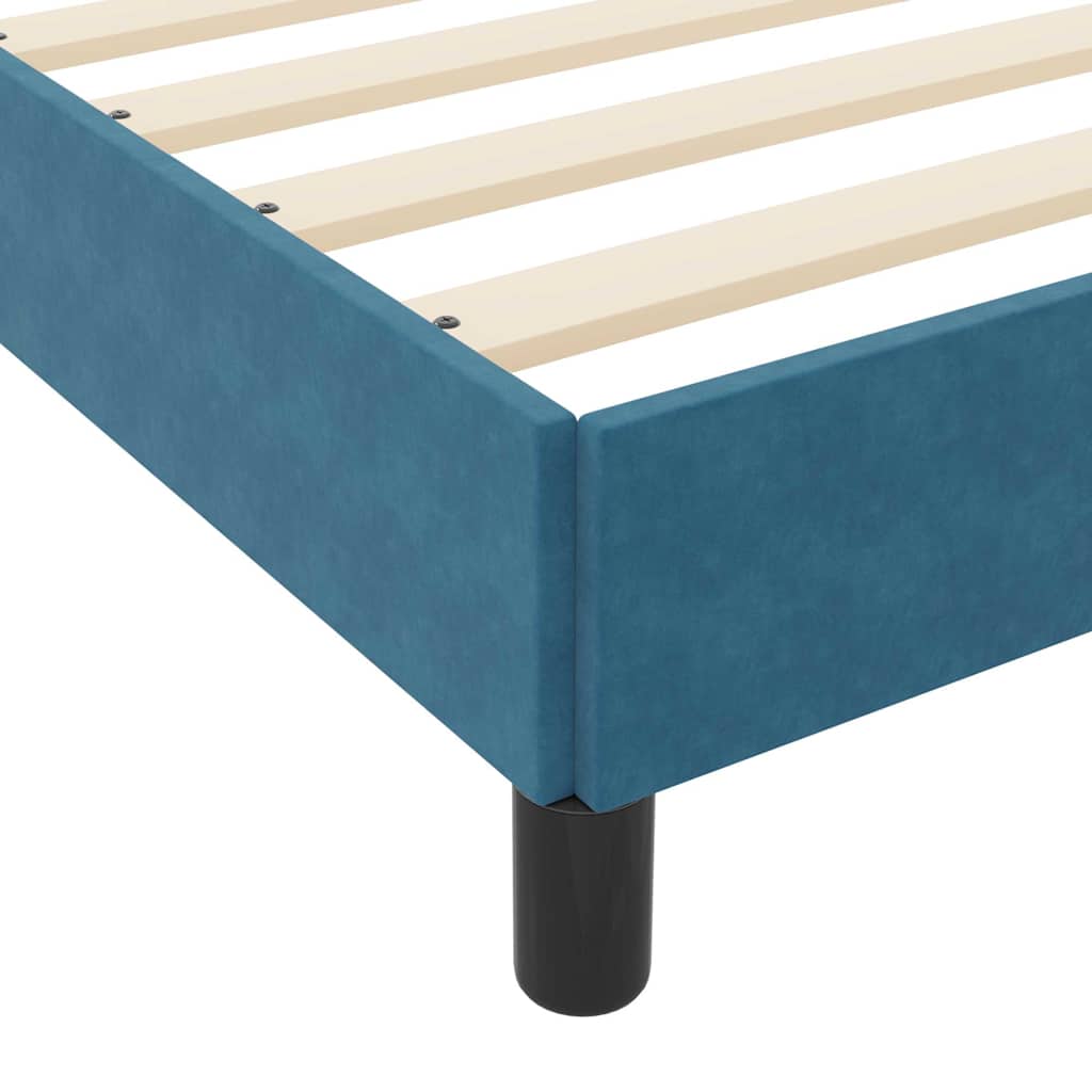 Boxspringbed met matras Donkerblauw 90 x 220 cm Stof – afbeelding 8