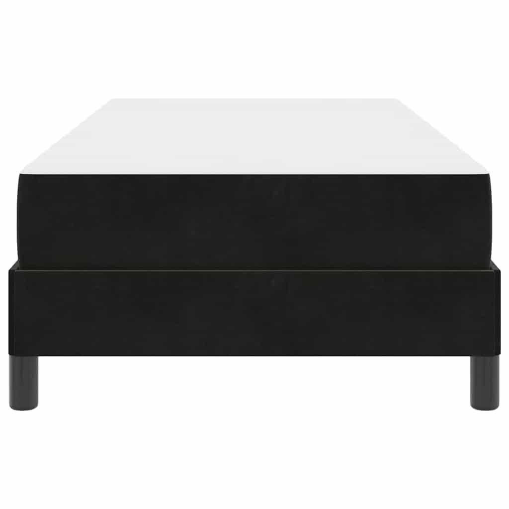 Boxspringbed met matras Zwart 100 x 220 cm Stof – afbeelding 5