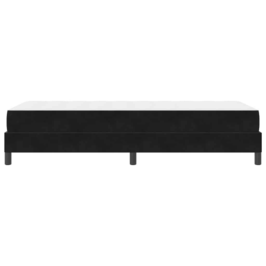 Boxspringbed met matras Zwart 100 x 220 cm Stof – afbeelding 6