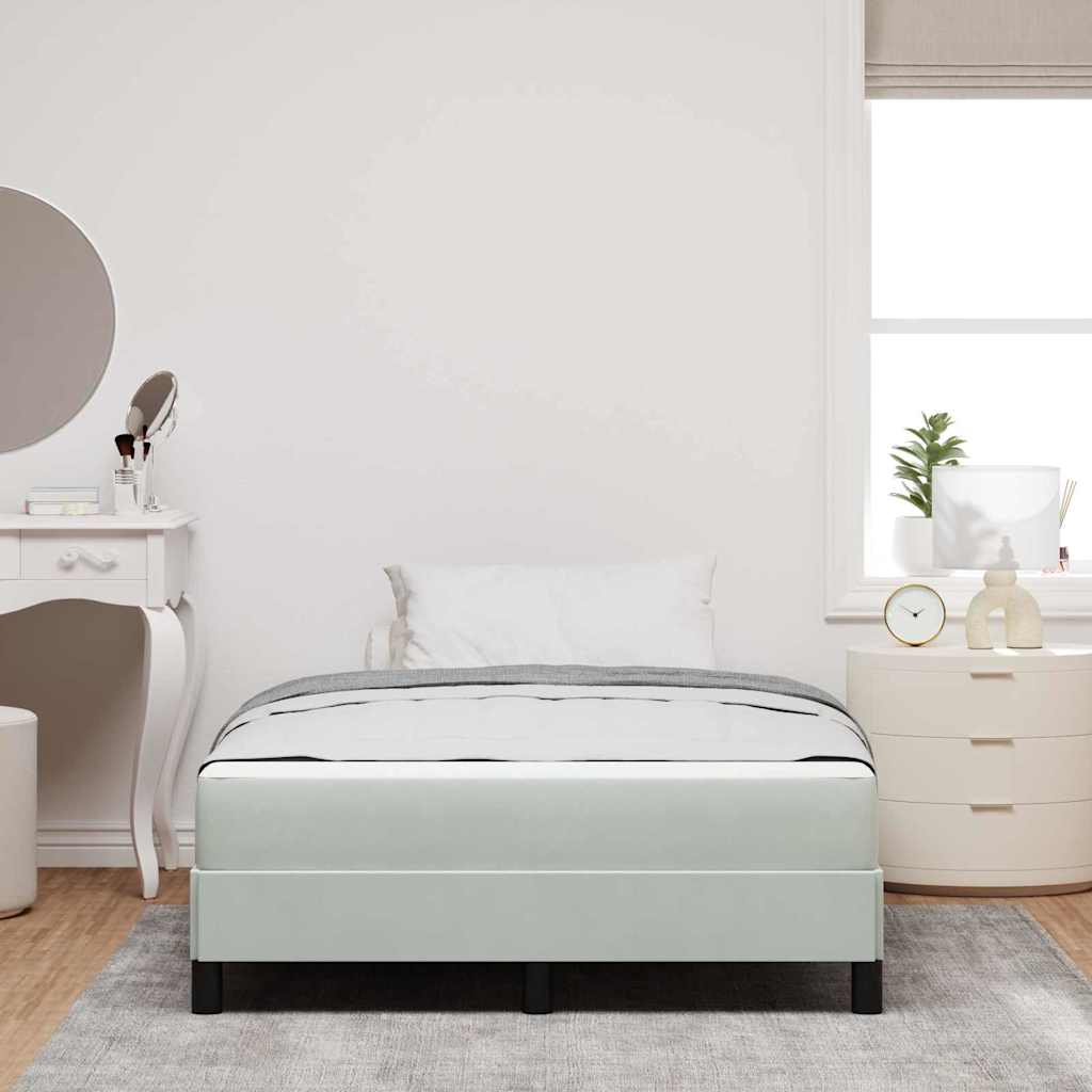 Boxspringbed met matras Lichtgrijs 120 x 220 cm Stof – afbeelding 3