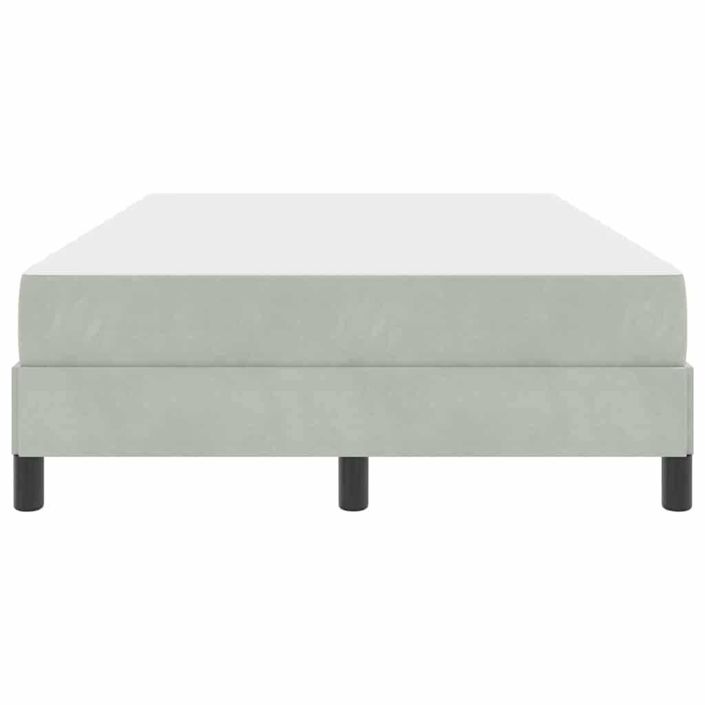 Boxspringbed met matras Lichtgrijs 120 x 220 cm Stof – afbeelding 5