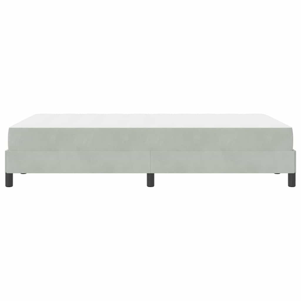 Boxspringbed met matras Lichtgrijs 120 x 220 cm Stof – afbeelding 6