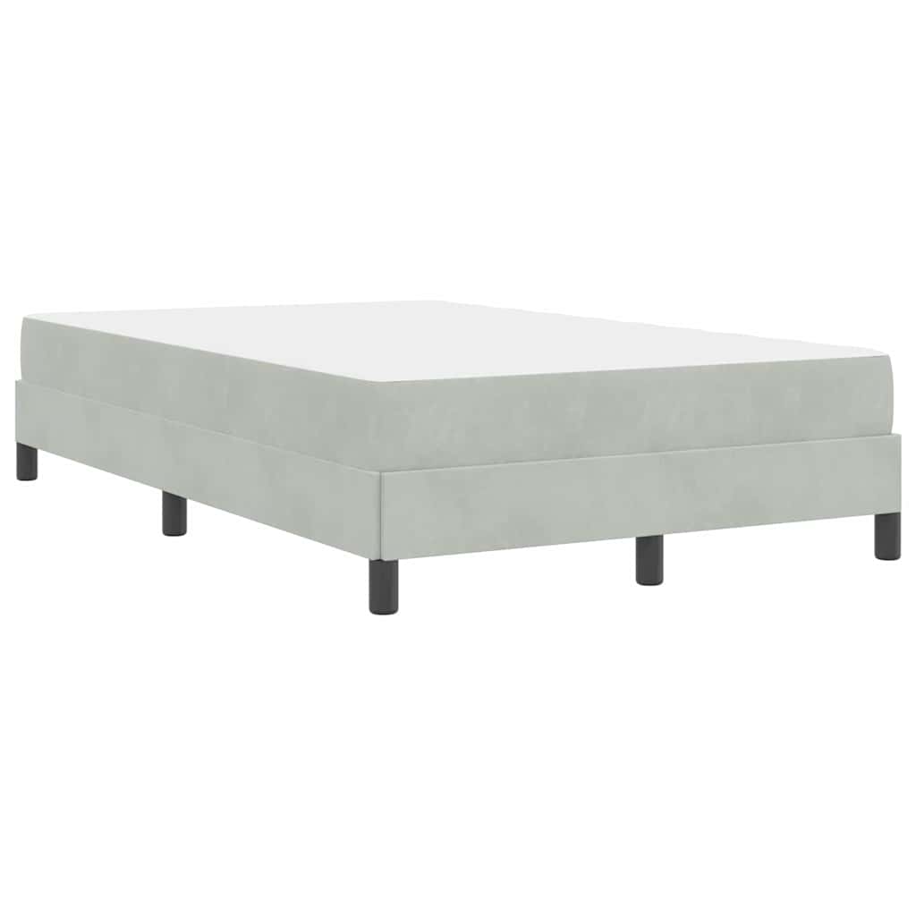 Boxspringbed met matras Lichtgrijs 120 x 220 cm Stof – afbeelding 7