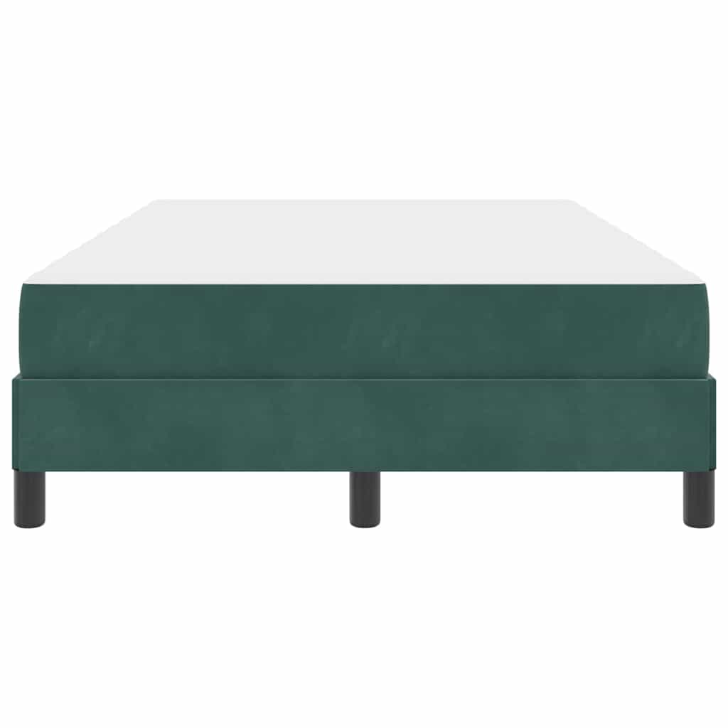Boxspringbed met matras Donkergroen 120 x 220 cm Stof – afbeelding 5