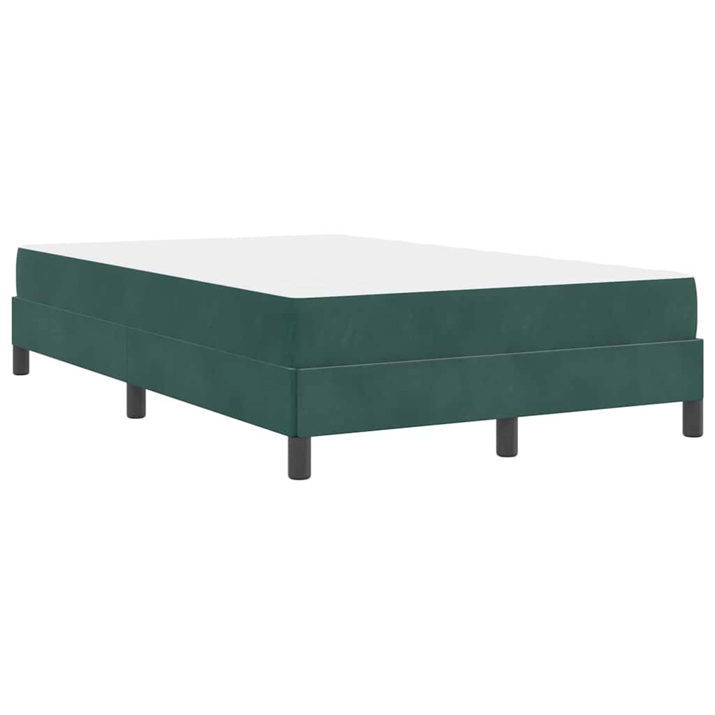 Boxspringbed met matras Donkergroen 120 x 220 cm Stof – afbeelding 7