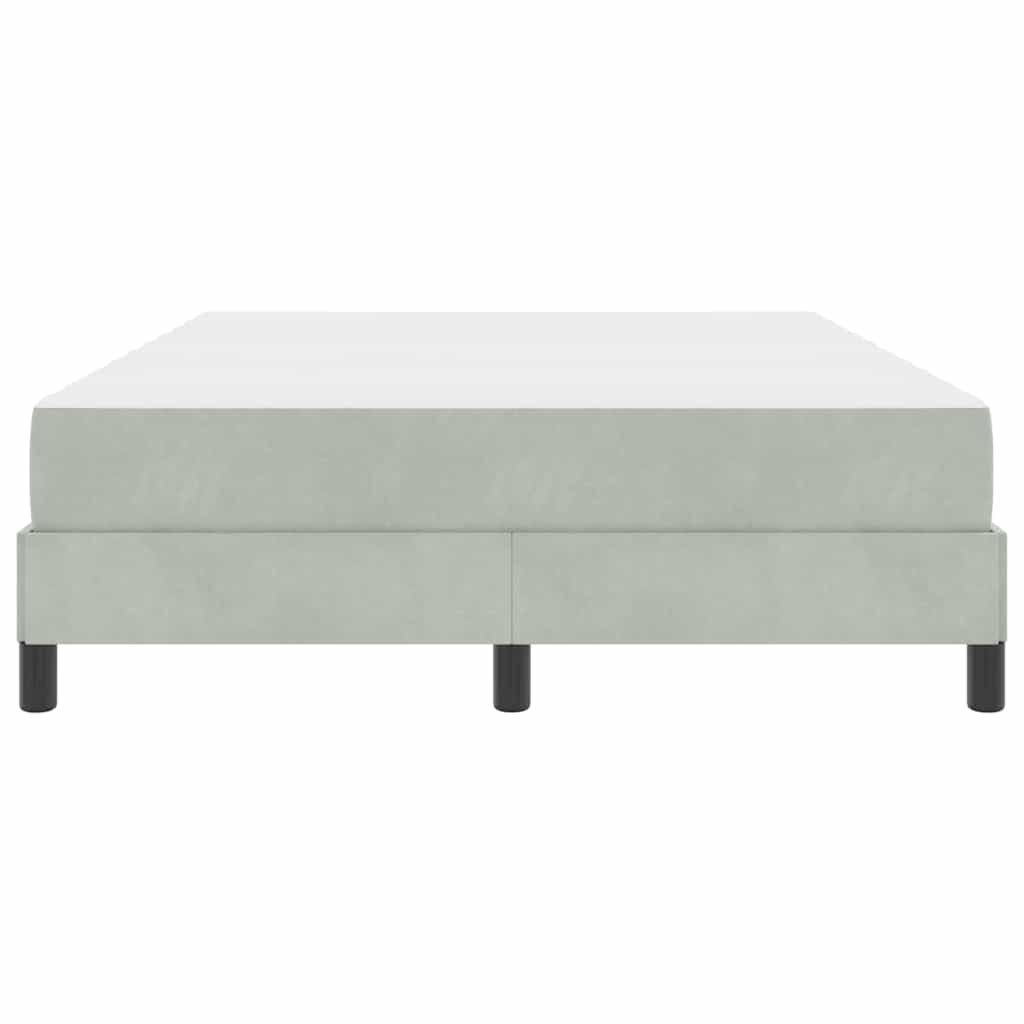 Boxspringbed met matras Lichtgrijs 140 x 220 cm Stof – afbeelding 5