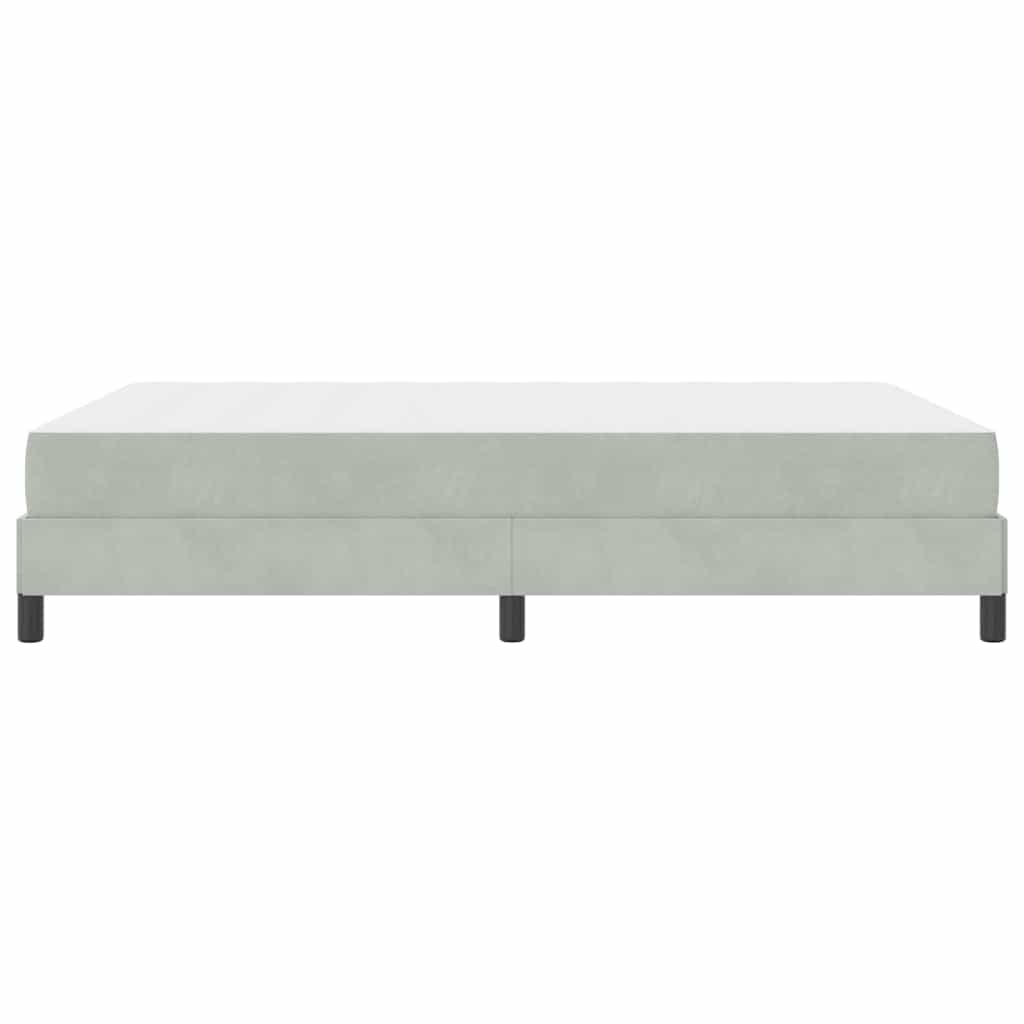 Boxspringbed met matras Lichtgrijs 140 x 220 cm Stof – afbeelding 6