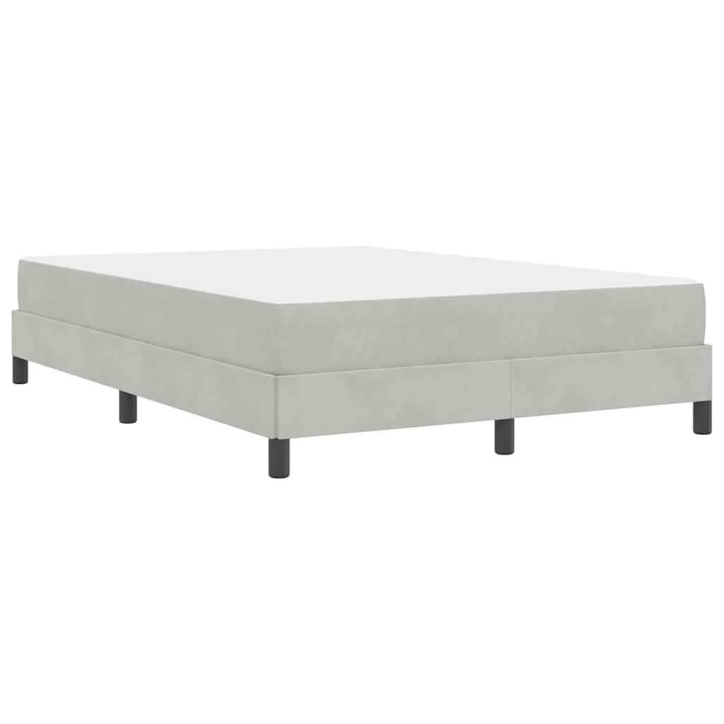 Boxspringbed met matras Lichtgrijs 140 x 220 cm Stof – afbeelding 7