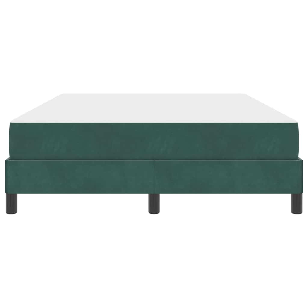 Boxspringbed met matras Donkergroen 160 x 220 cm Stof – afbeelding 5