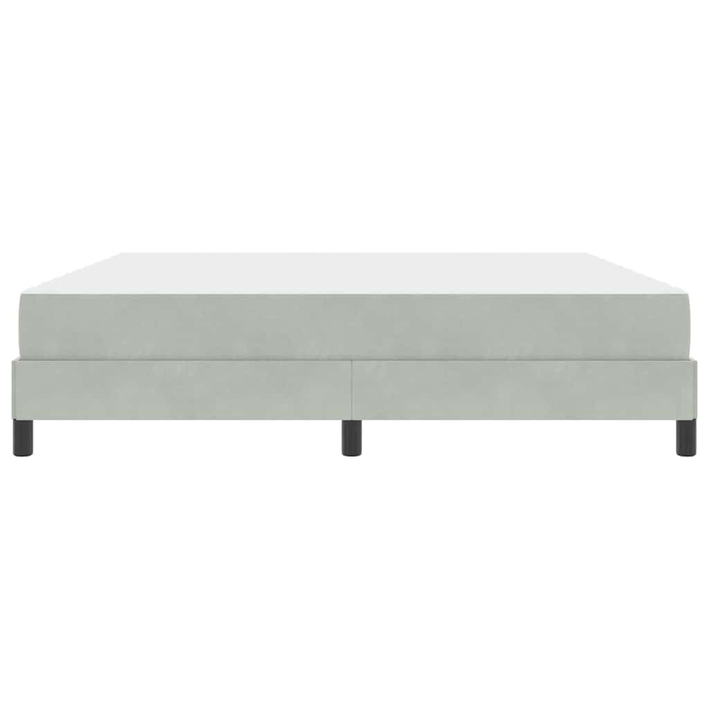 Boxspringbed met matras Lichtgrijs 180 x 220 cm Stof – afbeelding 5