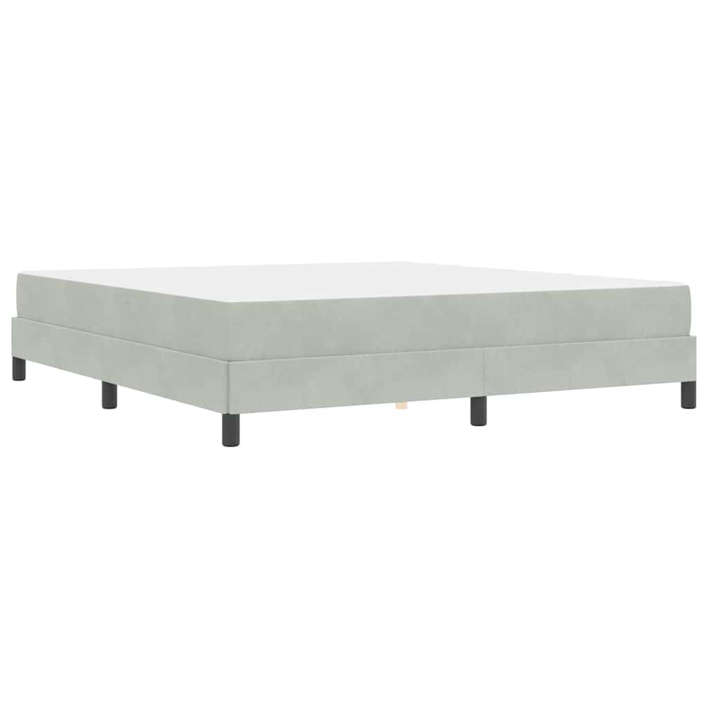 Boxspringbed met matras Lichtgrijs 180 x 220 cm Stof – afbeelding 7