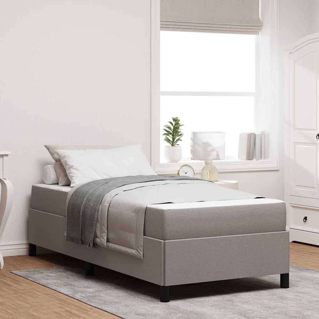 Boxspringbed Taupe 80 x 200 cm Stof