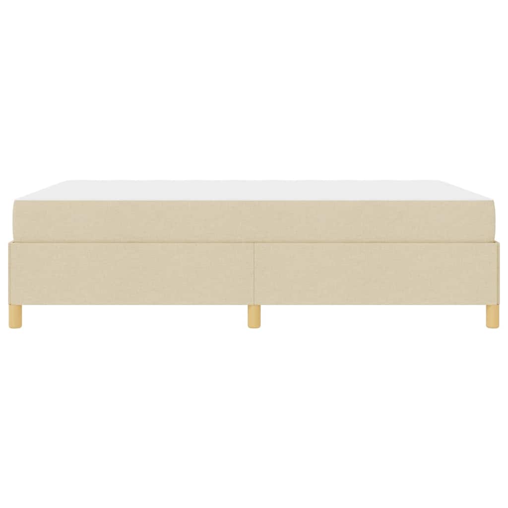 Bedframe met matras Crème 140 x 190 cm Stof – afbeelding 8
