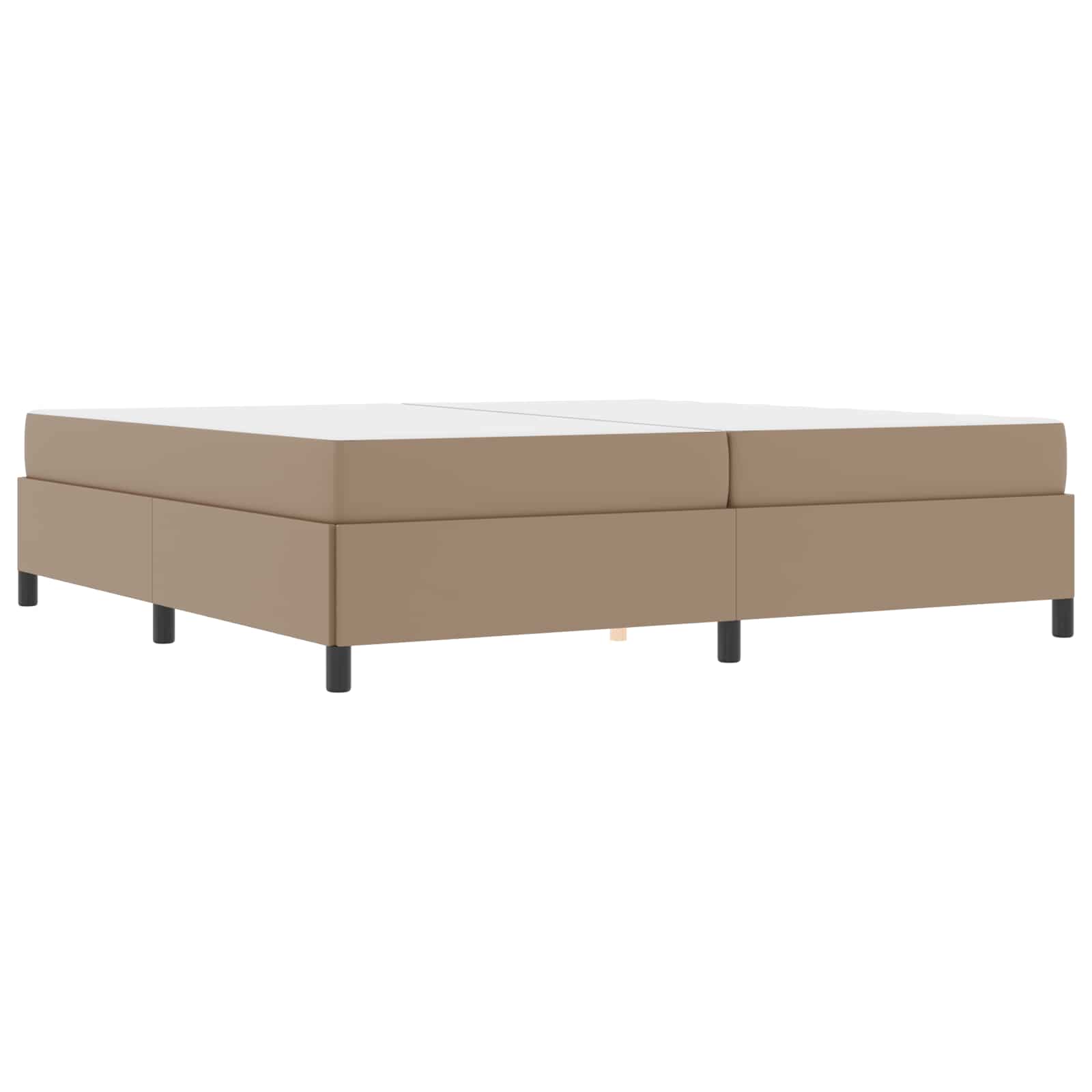Bedframe met matras Cappuccino 200 x 200 cm Stof – afbeelding 2