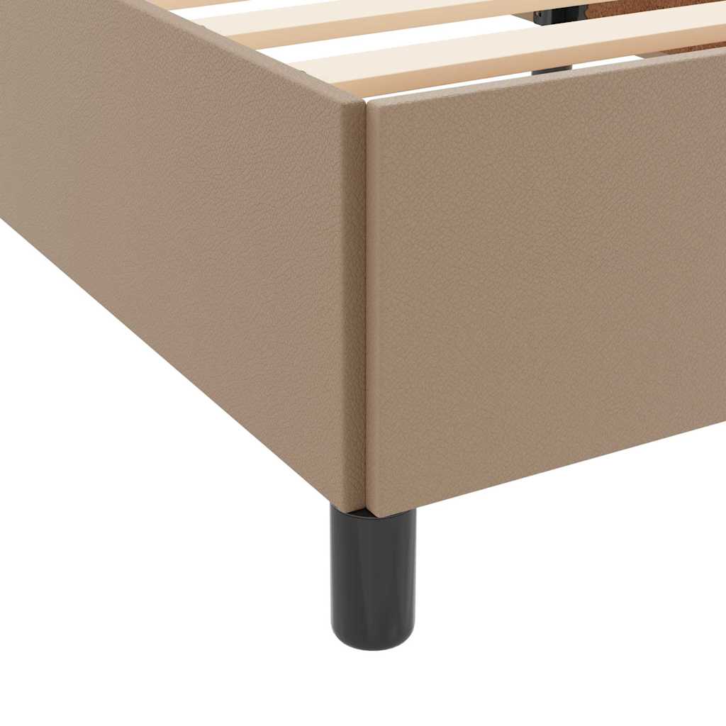 Bedframe met matras Cappuccino 200 x 200 cm Stof – afbeelding 8