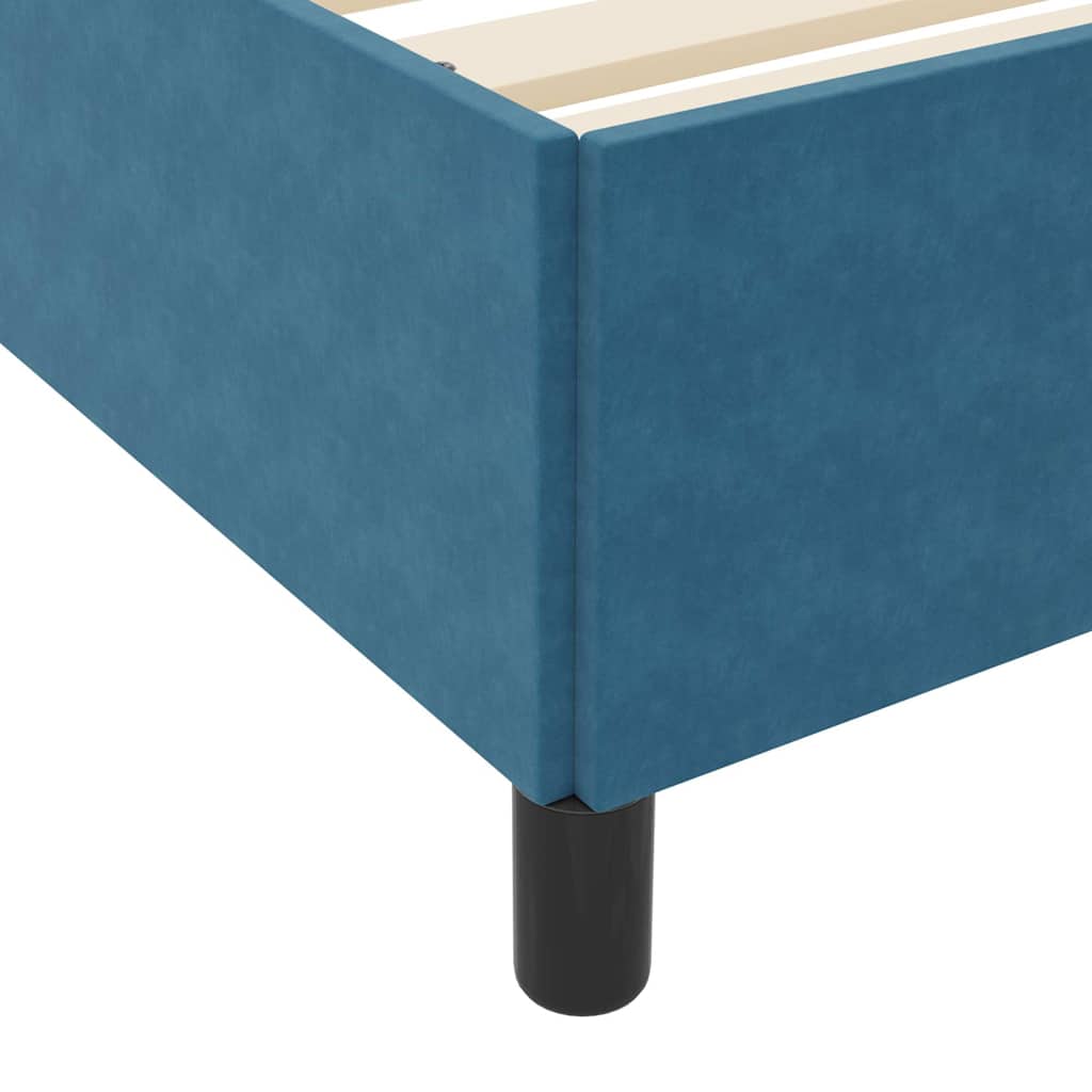 Bedframe met matras Donkerblauw 180 x 200 cm Stof – afbeelding 10