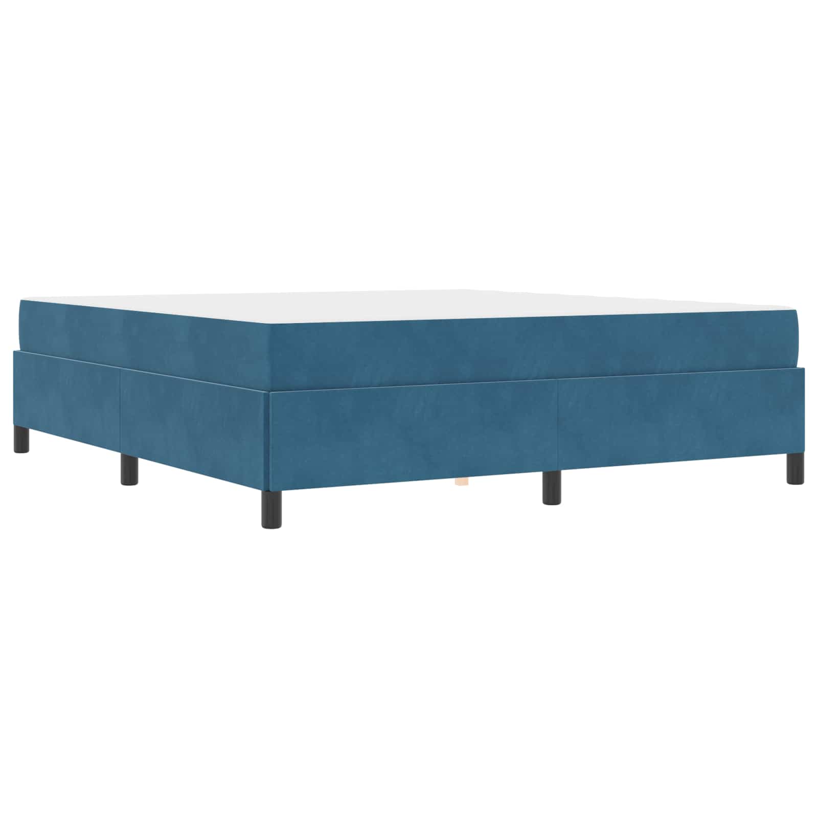 Bedframe met matras Donkerblauw 180 x 200 cm Stof – afbeelding 4