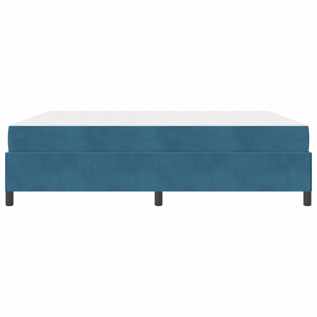 Bedframe met matras Donkerblauw 180 x 200 cm Stof – afbeelding 8