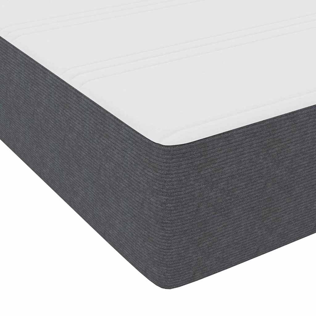 Bedframe met matras Donkergrijs 180 x 200 cm Stof – afbeelding 9