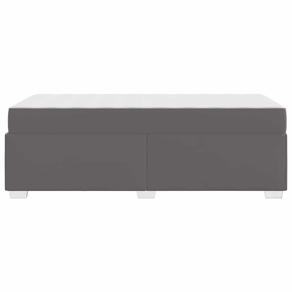 Bedframe met matras Grijs 90 x 200 cm Stof – afbeelding 6